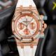 Copy Audemars Piguet Royal Oak Rose Gold Diamond Watch White Chronograph Dial 42MM (2)_th.jpg